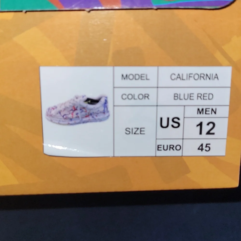 New California Swagg Splash sneakers...Red/Blue size 12 - Picture 13 of 13